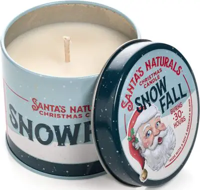 Santas Naturals candle in snowfall scent
