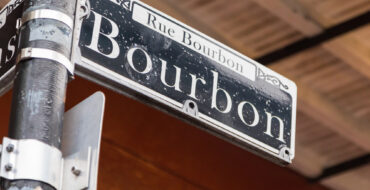 Bourbon Street sign in New Orleans