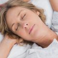Older woman restful sleep
