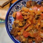 Mediterranean eggplant with tomatoes and onions Trader Joes